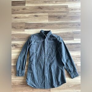 Woolrich men’s gray long sleeve button down size medium